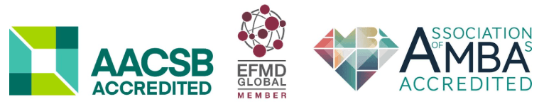 Accredited by AACSB, EFMD Global and AMBA